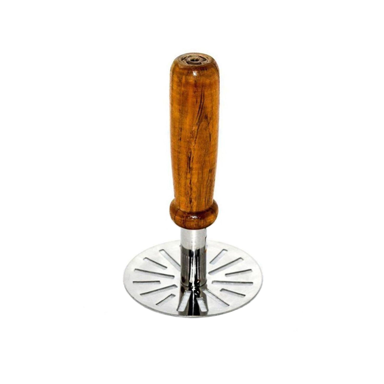 Ergonomic paubhaji masher, perfect for mashing veggies in households. Ergonomic paubhaji masher, perfect for mashing veggies in households.